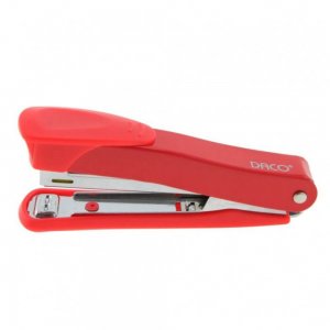 Capsator DACO Numarul 10, 12 Coli, Corp Metalic Rosu, Capsatoare Metalice Manuale, Capsator Manual de Hartie, Capsatoare Metalice DACO pentru Birou, Capsatoare 12 Coli, Capsatoare pentru Hartie, Capsator pentru Birou