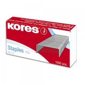 Set 1000 Capse Nr.10 Kores, Capse Hartie, Capse pentru Hartie, Capse de Birou, Capse Zincate, Set Capse Zincate, Seturi Capse Zincate, Capse Capsator, Capse Capsatoare, Capse pentru Capsator, Capse Kores, Capse Tip 24/6