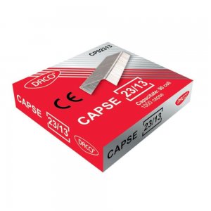 Set 1000 Capse Metalice DACO 23/13, Capse Metalice 23/13, Capse din Metal, Set de Capse23/13, Capse de Metal la Set, Seturi de Capse Metalice 23/13, Set Capse pentru Hartie, Capse de Birou