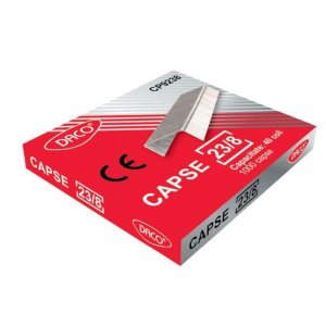 Set 1000 Capse Metalice DACO 23/8, Capse Metalice 23/8, Capse din Metal, Set de Capse 23/8, Capse de Metal la Set, Seturi de Capse Metalice 23/8, Set Capse pentru Hartie, Capse de Birou