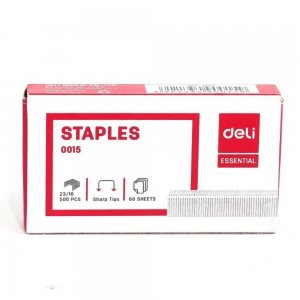 Set 500 Capse Metalice Deli 23/10, 60 Coli, Capse Metalice 23/10, Capse din Metal, Set de Capse 23/10, Deli Capse de Metal la Set, Seturi de Capse Metalice 23/10, Set Capse pentru Hartie, Capse de Birou Deli