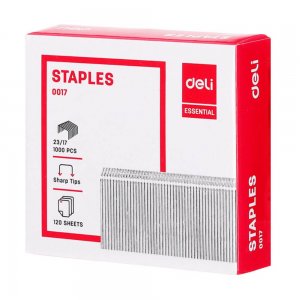 Set 1000 Capse Metalice Deli 23/17, 120 Coli, Capse Metalice 23/17, Capse din Metal, Set de Capse 23/17, Deli Capse de Metal la Set, Seturi de Capse Metalice 23/17, Set Capse pentru Hartie, Capse de Birou Deli Set 1000 Capse Metalice Deli 23/17, 120 Coli, Capse Metalice 23/17, Capse din Metal, Set de Capse 23/17, Deli Capse de Metal la Set, Seturi de Capse Metalice 23/17, Set Capse pentru Hartie, Capse de Birou Deli