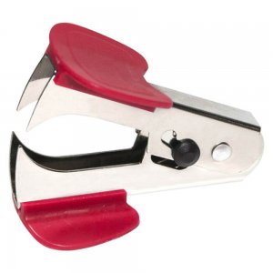 Set 10 Decapsatoare pentru Capse Metalice DONAU cu Sistem de Blocare, Culoare Rosie, Decapsator pentru Birou, Decapsator cu Sistem de Blocare, Decapsator Gheara, Accesorii Birou