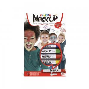 Carioci Piele CARIOCA, 6 Culori, Multicolor, Carioci pentru Piele, Culori Desenat pe Piele, Culori Desen pe Piele, Carioci Pictat pe Fata, Vopsea pentru Desene pe Fata, Carioci Picturi pe Fata, Carioci Make-Up