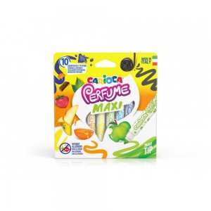 Carioci Parfumate CARIOCA Perfume Maxi 2 in 1, 10 Carioci cu 10 Parfumuri Diferite, Carioci cu Parfum, Carioci Colorate, Carioci pentru Colorat, Carioci pentru Desenat, Carioci Parfumate