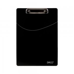 Clipboard A4 DACO Simplu, Negru, Material Plastic, Clipboarduri Simple, Clipboard Documente, Accesorii Documente, Suport de Scris, Clipboard Simplu pentru Documente, Clipboard Simplu, Clipboard Prezentare
