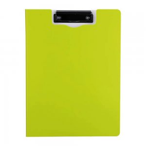 Clipboard Dublu A4 Deli, Carton Plastifiat, Verde Neon, Clipboard Format A4 Deli, Clipboard Colorat Deli, Clipboard Rezistent, Clipboard Dublu Colorat