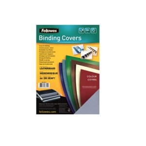 Set 100 Coperti Indosariere A4 Fellowes, Carton, 250 g/m², Albastru, Coperta A4 Indosariere, Coperta A4 Indosariat, Coperta pentru Indosariat, Coperti pentru Indosariat, Coperti Carton Indosariere, Coperti din Carton pentru Indosariat