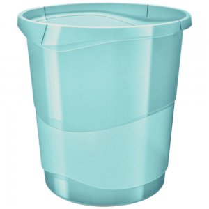 Cos de Birou Esselte Colour Ice, 14 L, Albastru Pastel, Cosuri Gunoi, Cos din Plastic, Cos de Gunoi din Plastic, Cos de Gunoi fara Capac, Cos de Birou 14L, Cos de Birou Color, Cos de Birou Esselte Colour Ice14L