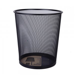 Cos de Birou Mediu Deli Mesh din Plasa Metalica, 280x266x217 mm, Negru, Cos de Gunoi pentru Birou, Cosuri de Birou, Cos de Gunoi Plasa Metalica, Cos de Gunoi Mic pentru Birou, Cos de Birou din Plasa Metalica, Cos de Birou de Dimensiune Medie