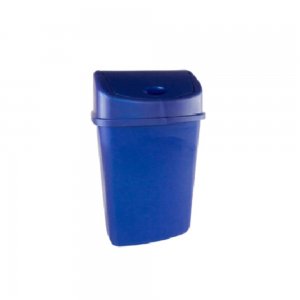 Pubela Birou STERK, 35 L, Albastra, Pubele de Birou pentru Hartii, Cos pentru Birou cu Capac Batant, Cosuri Birou pentru Hartii cu Capac Batant, Cosuri pentru Birou, Cosuri din Plastic pentru Birou, Cos din Plastic pentru Hartii, Cos de Plastic 35 L