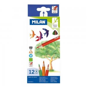 Set 12 Creioane Color MILAN, 12 Culori, Corp Triunghiular din Lemn, Creioane Colorate, Creioane MILAN, Set Creioane Colorate, Creion Colorat, Creioane Scoala, Creioane Desen Set 12 Creioane Color MILAN, 12 Culori, Corp Triunghiular din Lemn, Creioane Colorate, Creioane MILAN, Set Creioane Colorate, Creion Colorat, Creioane Scoala, Creioane Desen