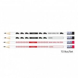 Set 72 Creioane Grafit DACO Numele Meu, Mina HB, Corp Triunghiular de Lemn cu Radiera, Creioane Desen HB, Set Creioane Grafit HB, Creion HB, Set Creioane Grafit cu Radiera, Creion HB Grafit, Creioane pentru Schite si Grafica, Creioane Desen Tehnic