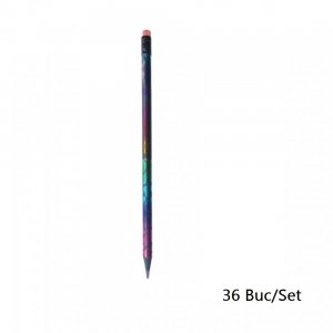 Set 36 Creioane Multicolore DACO, Corp Hexagonal din Lemn, Creion Multicolor, Creioane Colorate, Creioane DACO, Set Creioane Colorate, Creion Colorat, Creioane Scoala, Creioane Desen