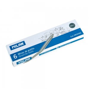 Set 6 Mine Creion Mecanic MILAN, 5.2 mm, Set Rezerve Creioane Mecanice, Set Mine pentru Creioane Mecanice, Mine pentru Creioane Mecanice MILAN, Rezerva Creion Mecanic, Mina pentru Creioane Mecanice, Rezerve pentru Creioane Mecanice, Instrumente de Scris