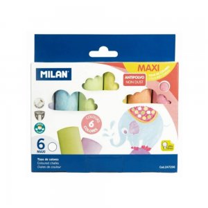 Creta Rotunda Colorata Maxi MILAN, 6 Buc/Set, Diametru 2.5 cm, Creta Asfalt, Creta pentru Desene Asfalt, Creta pentru Scoala, Set Crete, Crete Colorate, Creta Color Rotunda, Set Creta Scolara Creta Rotunda Colorata Maxi MILAN, 6 Buc/Set, Diametru 2.5 cm, Creta Asfalt, Creta pentru Desene Asfalt, Creta pentru Scoala, Set Crete, Crete Colorate, Creta Color Rotunda, Set Creta Scolara