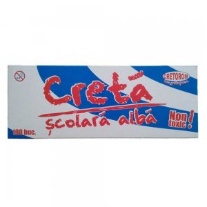 Creta Patrata CRETAROM, 100 Buc/Set, Culoare Alba, Creta Scolara, Creta pentru Tabla, Creta pentru Scoala, Set Crete, Crete Albe, Creta Alba Patrata, Set Creta Scolara Creta Patrata CRETAROM, 100 Buc/Set, Culoare Alba, Creta Scolara, Creta pentru Tabla, Creta pentru Scoala, Set Crete, Crete Albe, Creta Alba Patrata, Set Creta Scolara