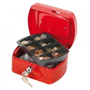 Cutie Metalica pentru Valori, 155x75x120 mm, Intercuietoare cu 2 Chei, Culoare Rosie, Caseta pentru Bani, Cutie pentru Bani Cutie Metalica pentru Valori, 155x75x120 mm, Intercuietoare cu 2 Chei, Culoare Rosie, Caseta pentru Bani, Cutie pentru Bani