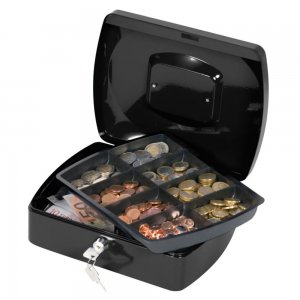 Cutie Metalica pentru Valori, 255x85x200 mm, Intercuietoare cu 2 Chei, Culoare Negru, Caseta pentru Bani, Cutie pentru Bani,Caseta Larga pentru Valori Cutie Metalica pentru Valori, 255x85x200 mm, Intercuietoare cu 2 Chei, Culoare Negru, Caseta pentru Bani, Cutie pentru Bani,Caseta Larga pentru Valori