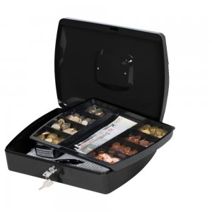 Cutie Metalica pentru Valori, 325x85x235 mm, Intercuietoare cu 2 Chei, Culoare Neagra, Caseta pentru Bani, Cutie pentru Bani,Caseta Extra Larga pentru Valori Cutie Metalica pentru Valori, 325x85x235 mm, Intercuietoare cu 2 Chei, Culoare Neagra, Caseta pentru Bani, Cutie pentru Bani,Caseta Extra Larga pentru Valori