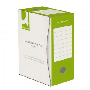 Cutie Arhivare A4, 339x298x150 mm, Culoare Verde, Cutii Arhivare Documente Q-CONNECT, Cutii Carton Arhivare, Cutii Organizare Documente
