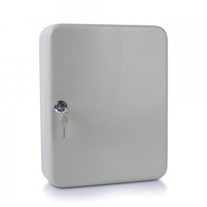 Cutie Metalica DONAU pentru 93 Chei, 300x240x80 mm, Gri, Panou Metalic Echipat, Panou pentru Chei