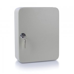 Cutie Metalica DONAU pentru 48 Chei, 250x180x80 mm, Gri, Panou Metalic Echipat, Panou pentru Chei