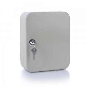 Cutie Metalica DONAU pentru 20 Chei, 200x160x80 mm, Gri, Panou Metalic Echipat, Panou pentru Chei