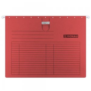 Set 5 Dosare Suspendabile A4, cu Sina si Eticheta, Max.400 Coli, Rosu, Dosare pentru Arhivare, Dosare Carton