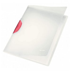 Dosar Plastic cu Clip Leitz Magic, Rosu, Dosar pentru Hartii, Dosar Leitz Colorat, Dosar Simplu, Dosar Classic Leitz