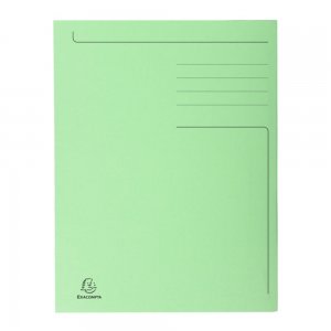 Dosar Carton A4 Plic Exacompta, Verde, Dosar Classic A4, Dosar Format A4  Colorat Exacompta, Dosar Simplu in Format A4, Dosare din Carton Classice, Dosare Carton Exacompta, Dosar Verde