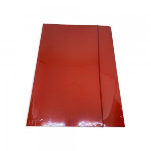 Mapa A4 cu Elastic din Carton Plastifiat, 10 Buc/Set, Rosu, Mapa pentru Documente, Mapa pentru Organizat, Mapa pentru Depozitare