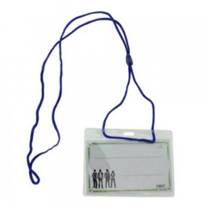 Set 100 Ecusoane Orizontale din Plastic cu Snur Albastru Ecada, 104x75 mm, Hartie 98x61 mm, Ecusoane cu Snur, Set Ecusoane, Ecuson Birou, Ecuson cu Snur, Set Ecusoane cu Snur, Ecusoane Orizontale