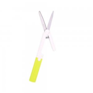 Foarfeca Portabila cu Protectie Deli Vivid, Verde, 12 cm, Foarfeca Scolara Portabila cu Protectie, Foarfeci Portabile, Foarfece Portabile, Foarfeca Compacta, Foarfeci Compacte, Foarfece Compacte, Foarfeca cu Protectie pentru Scoala