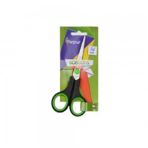 Foarfeca FORPUS,14 cm, Lama din Otel Inoxidabil, Maner Plastic cu Grip Cauciucat, Foarfece FORPUS, Foarfeca din Otel cu Maner din Plastic, Foarfeca de Birou, Foarfece Universale, Foarfeci din Otel, Foarfeca pentru Hartie si Carton