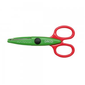 Set 10 Foarfeci DACO Zig-Zag, 14 cm, Multicolor, Foarfece Lucru Manual, Foarfece DACO Scrapbooking, Foarfece DACO cu Modele pentru Felicitari, Foarfeca Daco  Zig Zag, Foarfeca cu Lame cu Modele, Foarfeca pentru Hartie si Carton