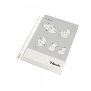 Set 100 Folii Protectie Documente Esselte, A5, 65 Microni, Folie Protectie Documente, Folie A5 de Protectie, Folie A5 Protectie Documente, Folii Protectie Esselte Documente, Set Folii Protectoare