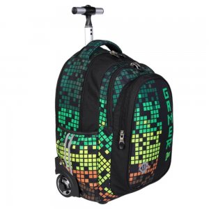 Ghiozdan Tip Troller Majewski, Baieti, 3 Compartimente, 2 Buzunare, TB-01, Pixer Gamer, Gama St. Right, Negru cu Verde Ghiozdan Tip Troller Majewski, Baieti, 3 Compartimente, 2 Buzunare, TB-01, Pixer Gamer, Gama St. Right, Negru cu Verde