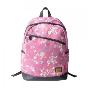 Ghiozdan DACO pentru Scolari, Model Floral, 44x31x17 cm, Bumbac, Roz, Bretele Reglabile, Buzunare Laterale, Ghiozdan Scolar, Ghiozdan Scolari, Ghiozdane Scoala, Ghiozdan Adolescenti, Ghiozdane Adolescenti, Rucsac Scoala, Ghiozdan Mare