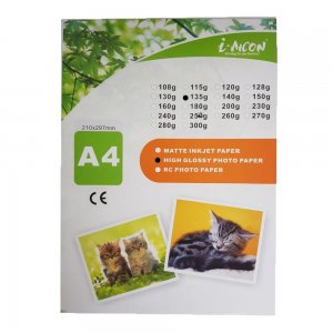 Set 100 Hartii Foto Glossy A4 i-Aicon, 135 g/m2, Hartie Foto pentru Imprimanta, Hartii Foto pentru Imprimanta, Set Hartii Foto pentru Imprimanta, Seturi de Hartii Foto pentru Imprimanta, Hartie Foto pentru Imprimante 