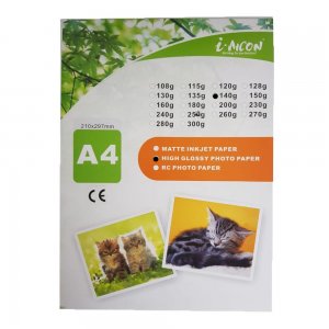 Set 100 Hartii Foto Glossy A4 i-Aicon, 140 g/m2, Hartie Foto pentru Imprimanta, Hartii Foto pentru Imprimanta, Set Hartii Foto pentru Imprimanta, Seturi de Hartii Foto pentru Imprimanta, Hartie Foto pentru Imprimante 