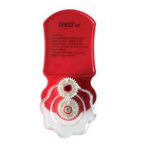 Aparat de Ondulat Hartia DACO, Rosu/Alb, Aparat Ondulare Hartii, Aparat de Ondulat Hartia Quilling, DACO Aparat Ondulat Hartia Quilling, Accesorii Quilling, Aparat Modelat Hartia Quilling