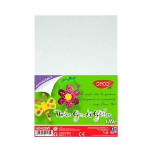 Set 10 Coli Hartie Gumata Glitter Autoadeziva A4 Daco Art, Alb, Hartie cu Sclipici, Coli Autoadezive Sclipici, Hartie cu Sclipici, Hartie Decorativa, Hartie pentru Decoratiuni, Hartie Sclipici Autoadeziva, Hartie Autoadeziva Sclipici Set 10 Coli Hartie Gumata Glitter Autoadeziva A4 Daco Art, Alb, Hartie cu Sclipici, Coli Autoadezive Sclipici, Hartie cu Sclipici, Hartie Decorativa, Hartie pentru Decoratiuni, Hartie Sclipici Autoadeziva, Hartie Autoadeziva Sclipici
