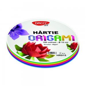 Hartie Rotunda Origami DACO, 15 cm,100 Coli/Top, Multicolor, 80 g/m², Hartie Origami Colorata, Hartie Rotunda pentru Origami, Coli pentru Origami, Produse de Hartie Hartie Rotunda Origami DACO, 15 cm,100 Coli/Top, Multicolor, 80 g/m², Hartie Origami Colorata, Hartie Rotunda pentru Origami, Coli pentru Origami, Produse de Hartie