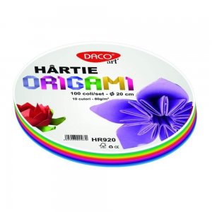 Hartie Rotunda Origami DACO, 20 cm,100 Coli/Top, Multicolor, 80 g/m², Hartie Origami Colorata, Hartie Rotunda pentru Origami, Coli pentru Origami, Produse de Hartie Hartie Rotunda Origami DACO, 20 cm,100 Coli/Top, Multicolor, 80 g/m², Hartie Origami Colorata, Hartie Rotunda pentru Origami, Coli pentru Origami, Produse de Hartie