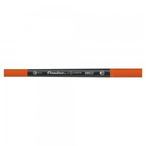 Pix Liner cu Doua Capete Daco Pensuliner, Varf Metalic 0.4 mm si Varf Tip Pensula, Rosu, Pixuri Linere, Linere Daco, Pix cu Doua Capete, Pixuri Doua Capete, Liner Subtire, Liner 0.4 mm, Liner Rosu, Pix Rosu, Pixuri Rosii
