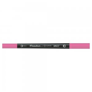 Pix Liner cu Doua Capete Daco Pensuliner, Varf Metalic 0.4 mm si Varf Tip Pensula, Roz, Pixuri Linere, Linere Daco, Pix cu Doua Capete, Pixuri Doua Capete, Liner Subtire, Liner 0.4 mm, Liner Roz, Pix Roz, Pixuri Roz
