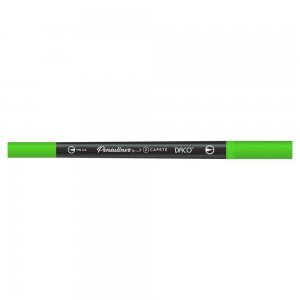 Pix Liner cu Doua Capete Daco Pensuliner, Varf Metalic 0.4 mm si Varf Tip Pensula, Verde Deschis, Pixuri Linere, Linere Daco, Pix cu Doua Capete, Pixuri Doua Capete, Liner Subtire, Liner 0.4 mm, Liner Verde, Pix Verde, Pixuri Verzi