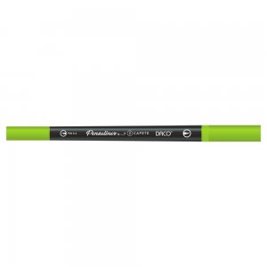 Pix Liner cu Doua Capete Daco Pensuliner, Varf Metalic 0.4 mm si Varf Tip Pensula, Verde Fluorescent, Pixuri Linere, Linere Daco, Pix cu Doua Capete, Pixuri Doua Capete, Liner Subtire, Liner 0.4 mm, Liner Verde, Pix Verde, Pixuri Verzi