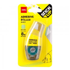 Roller Adeziv Permanent Deli, 6mm x 8m, Lipici Banda, Banda Lipici, Banda de Lipici, Lipici Dispenser Banda, Roller Adeziv Permanent cu Aplicare Rapida, Roller Adeziv Permanent Ideal pentru Fotografii